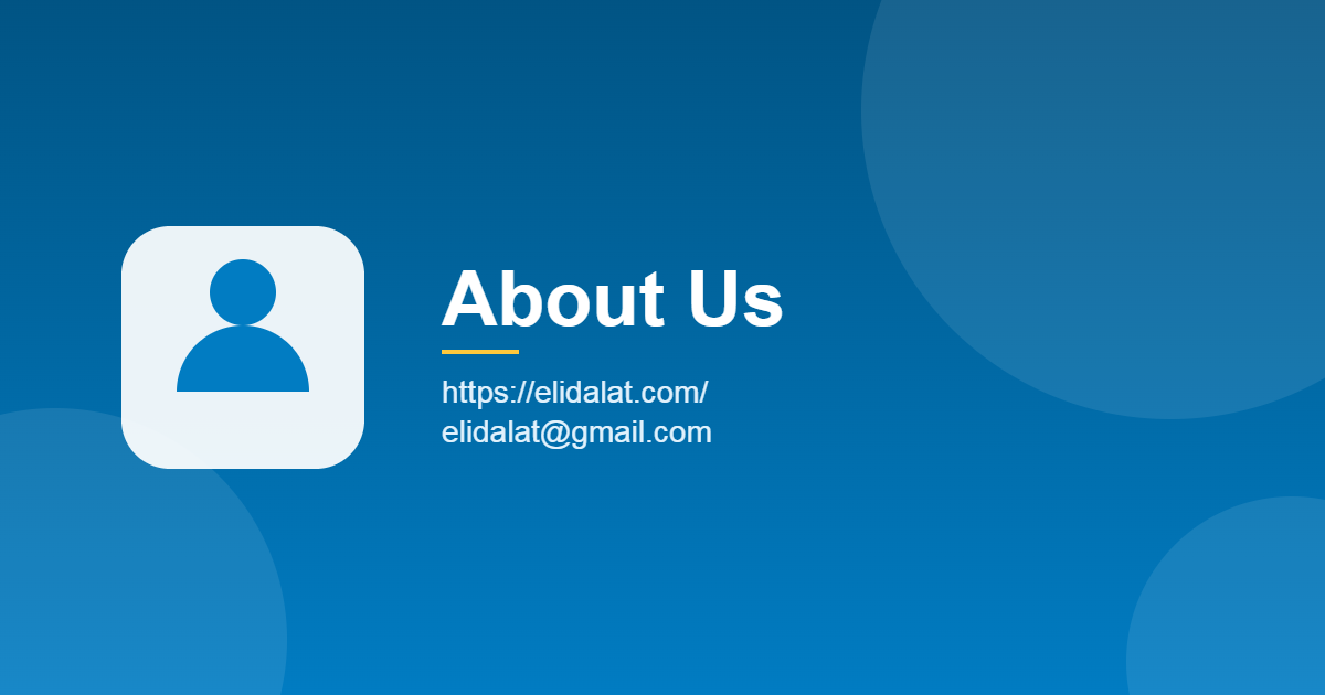 About Us - elidalat.com
