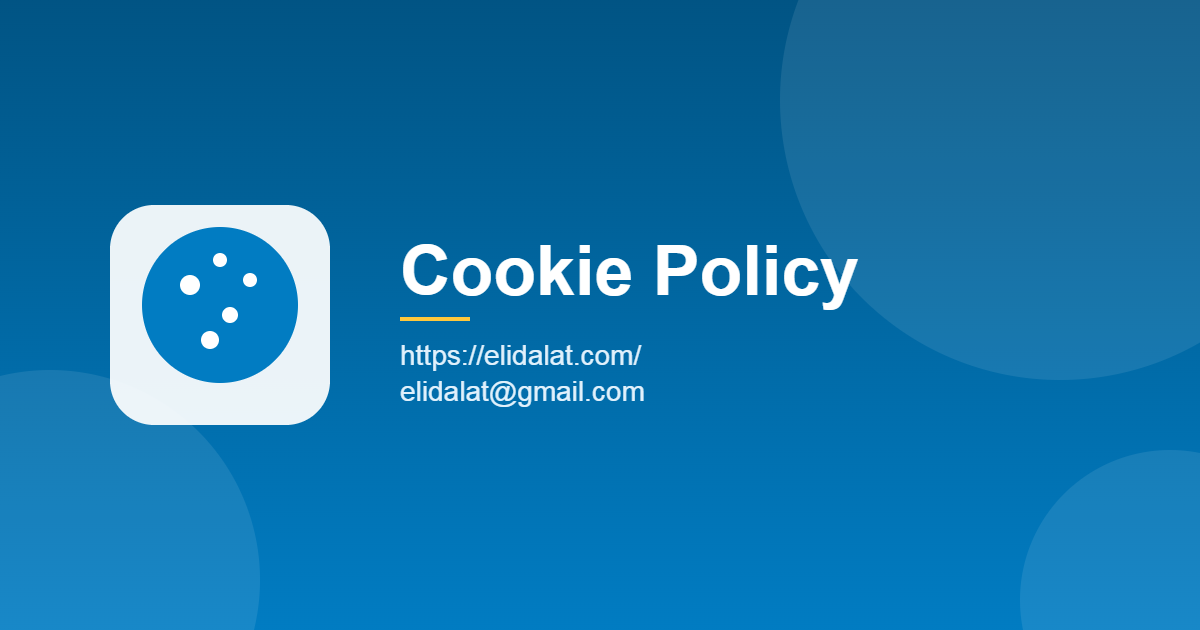 Cookie Policy - elidalat.com