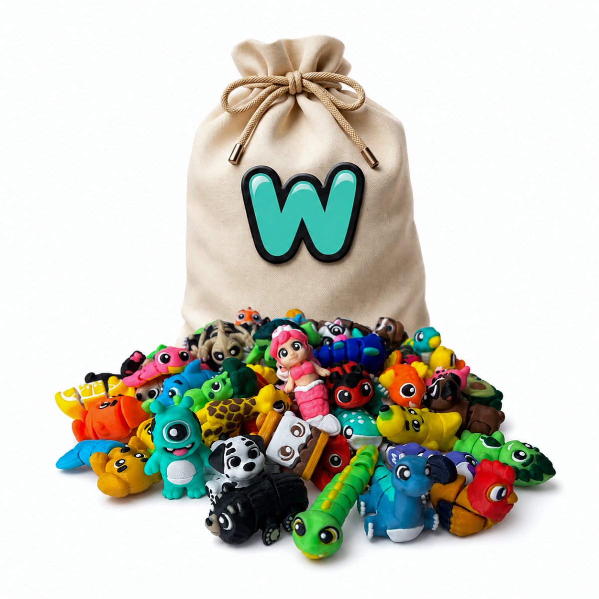 Wigglitz miniature fidget toy collection